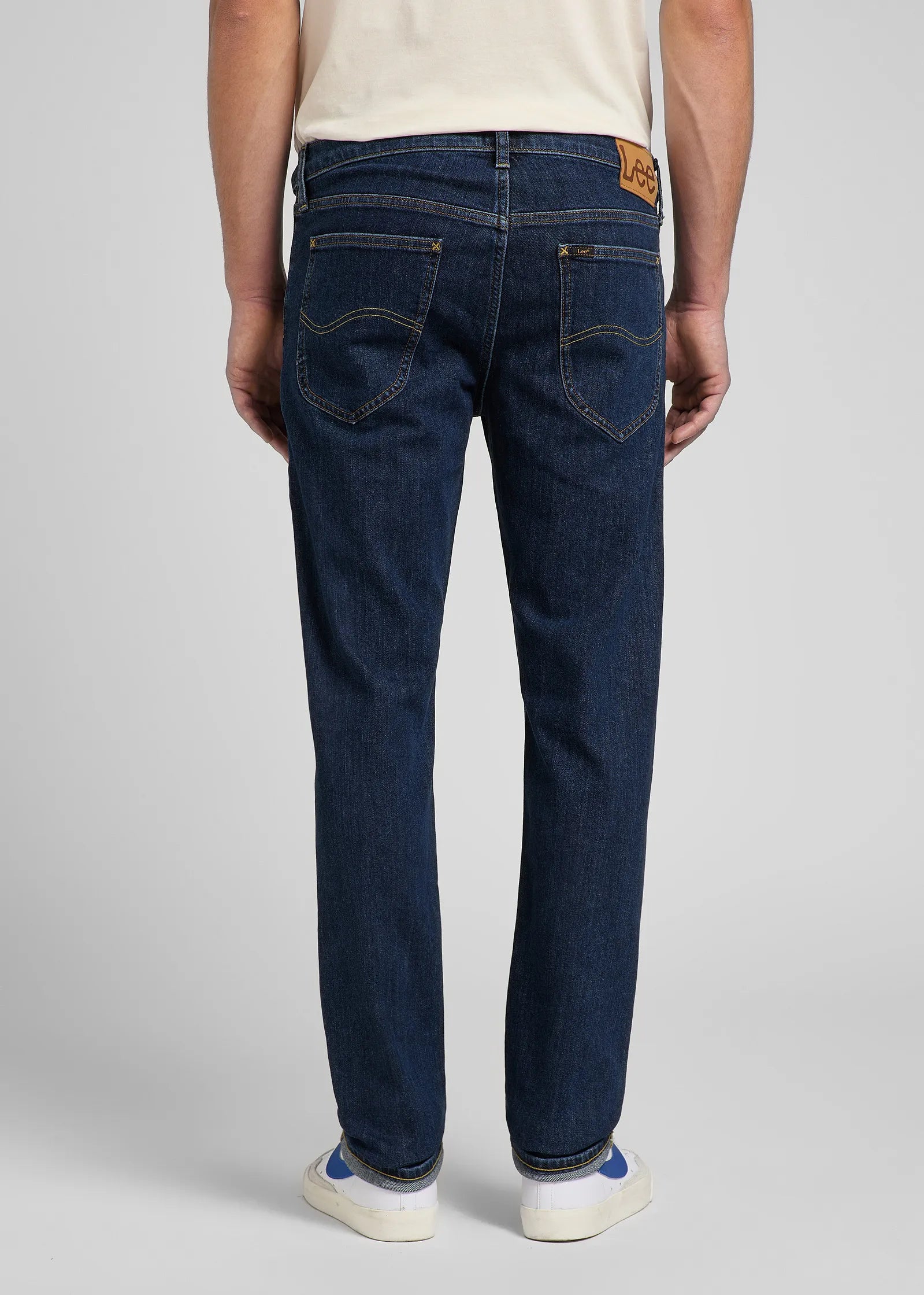 Męskie Spodnie Jeansowe Lee Daren Zip Fly Deep Dark Stone 112144406