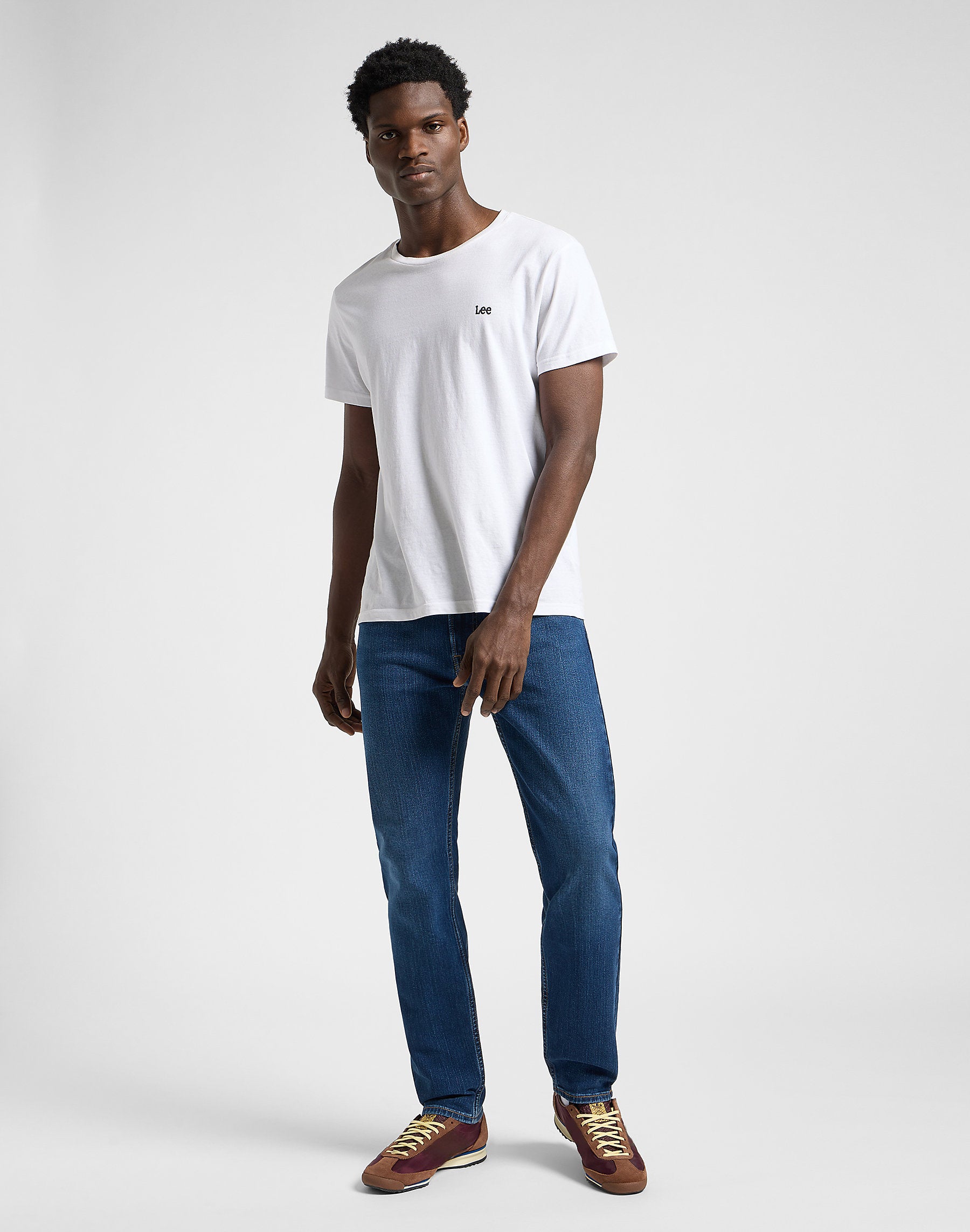 Męskie Spodnie Jeansowe Lee Rider Indigo Street 112365757