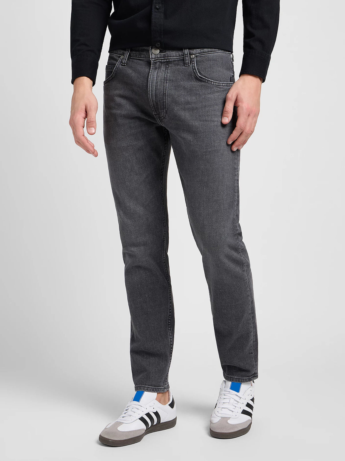Męskie Spodnie Jeansowe Lee Rider Worn in Shadow 112328478