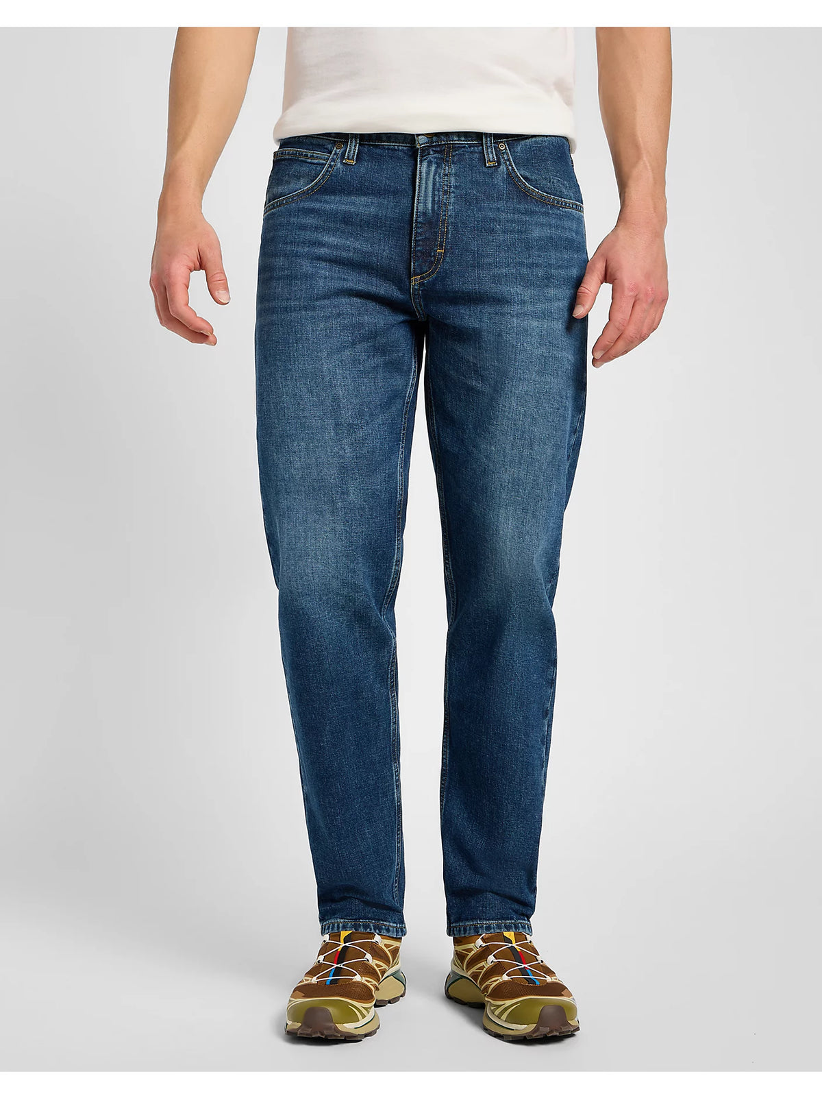 Męskie Spodnie Jeansowe Lee Oscar Eclipse Blue  112355855 L76F016432