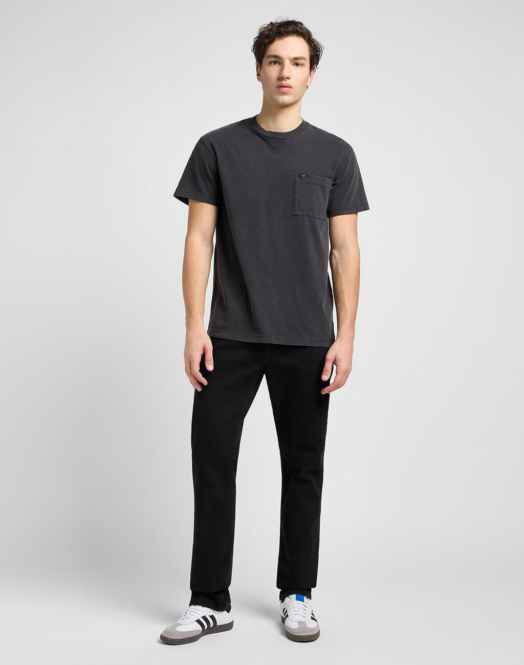 Męskie Spodnie Jeansowe Lee West Black Rinse 112345392 L70W014054