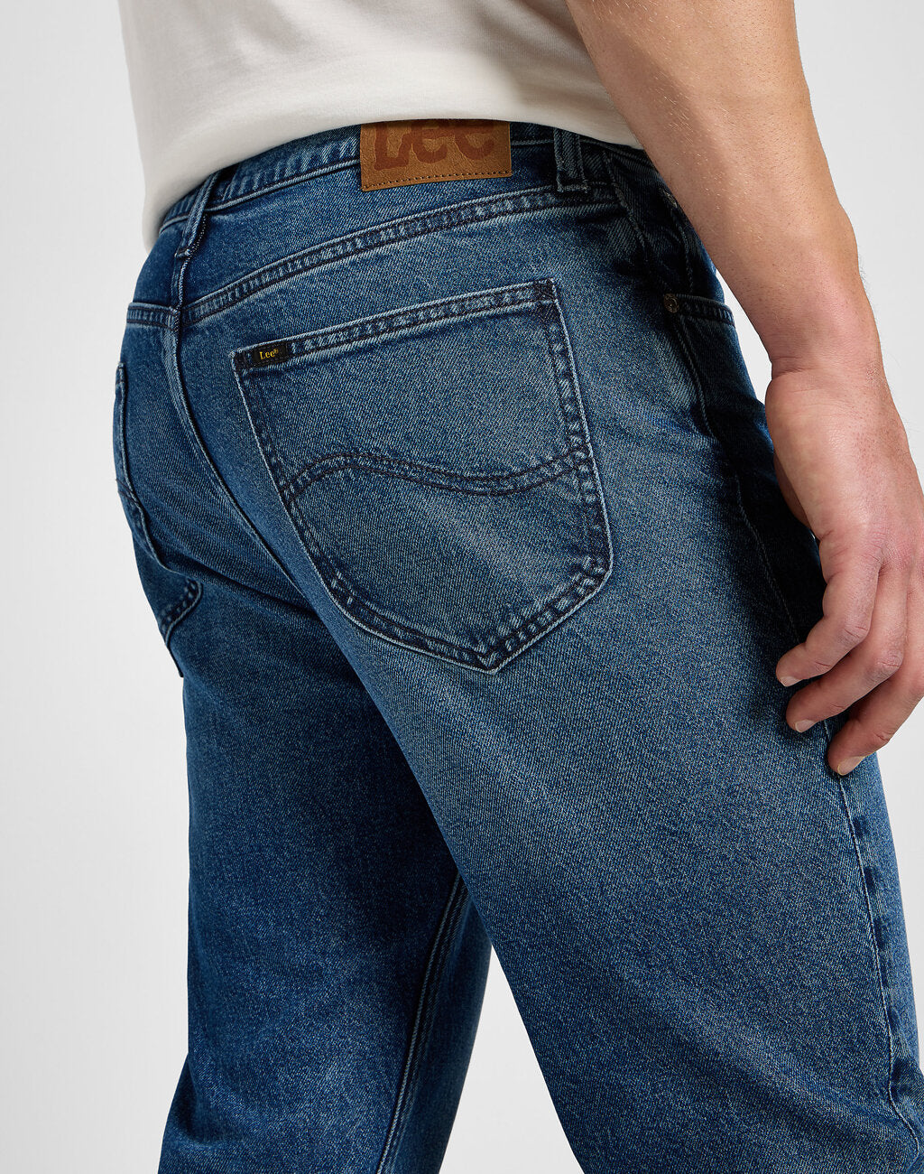 Męskie Spodnie Jeansowe Lee West Blue Abyss 112355827 L70W008561