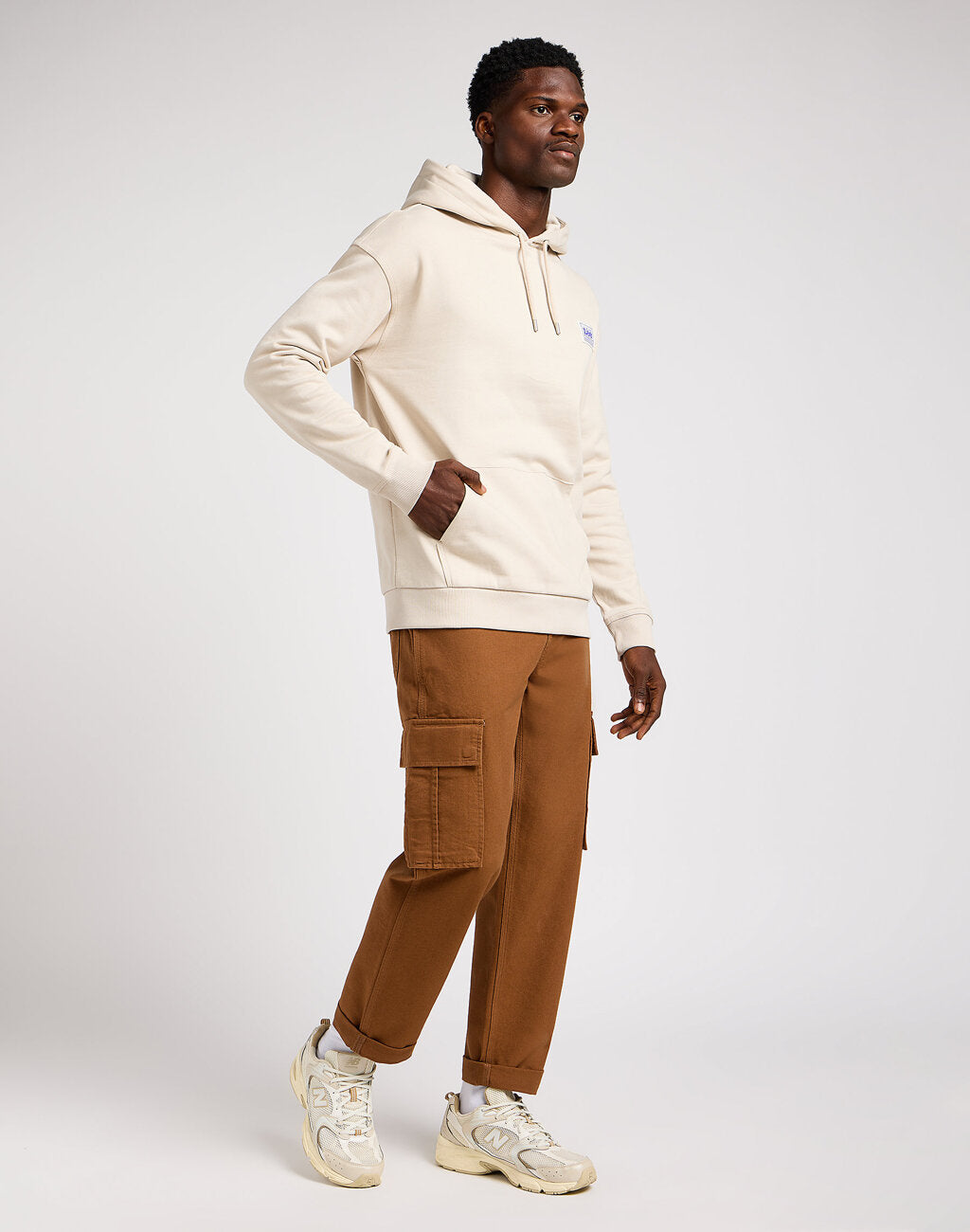 LEE MĘSKIE SPODNIE MATERIAŁOWE CARGO PANT ACORN 112349315 L72K015505