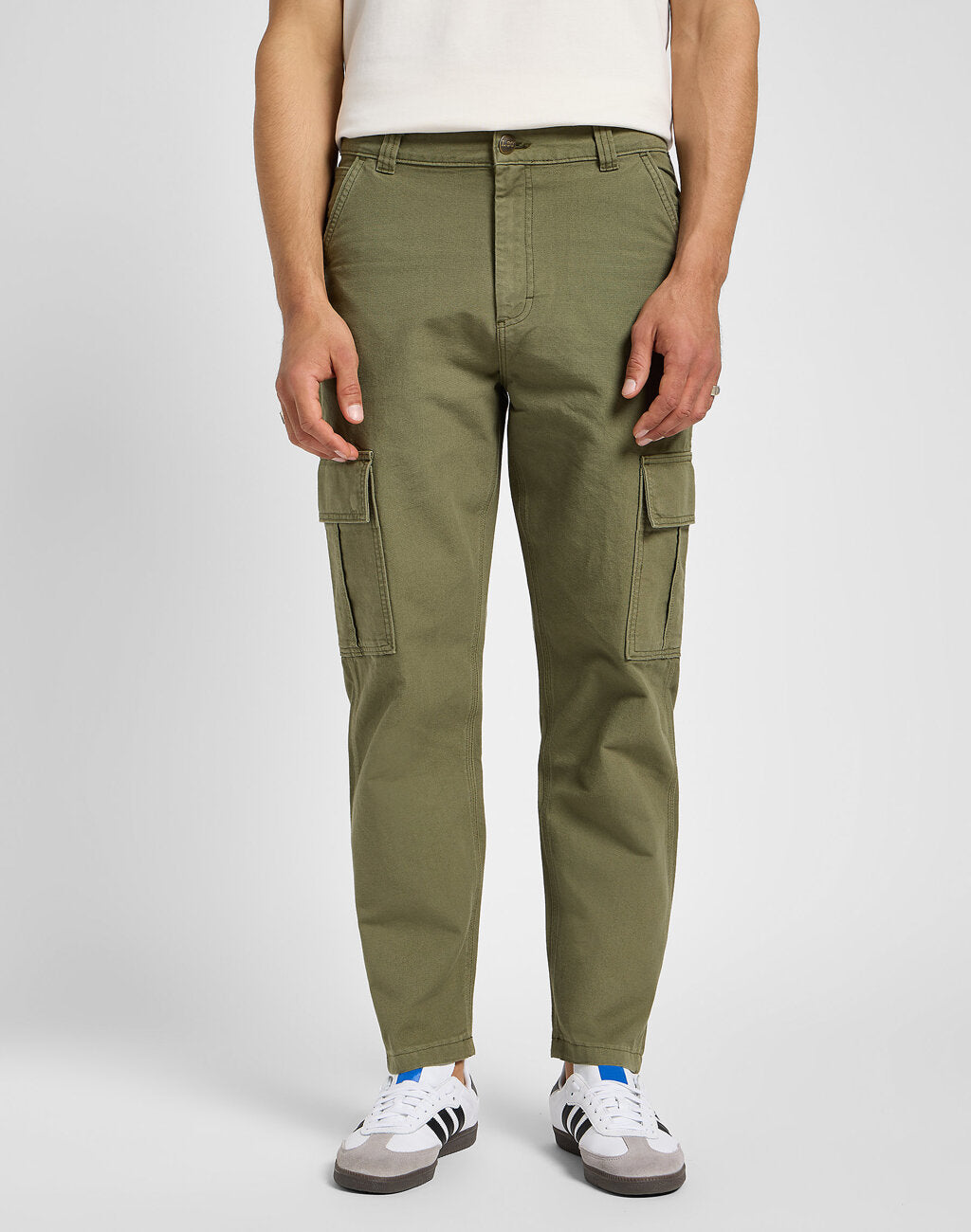 Męskie Spodnie Materiałowe Lee Cargo Pant Mercantile Green 112355782 L72K008526