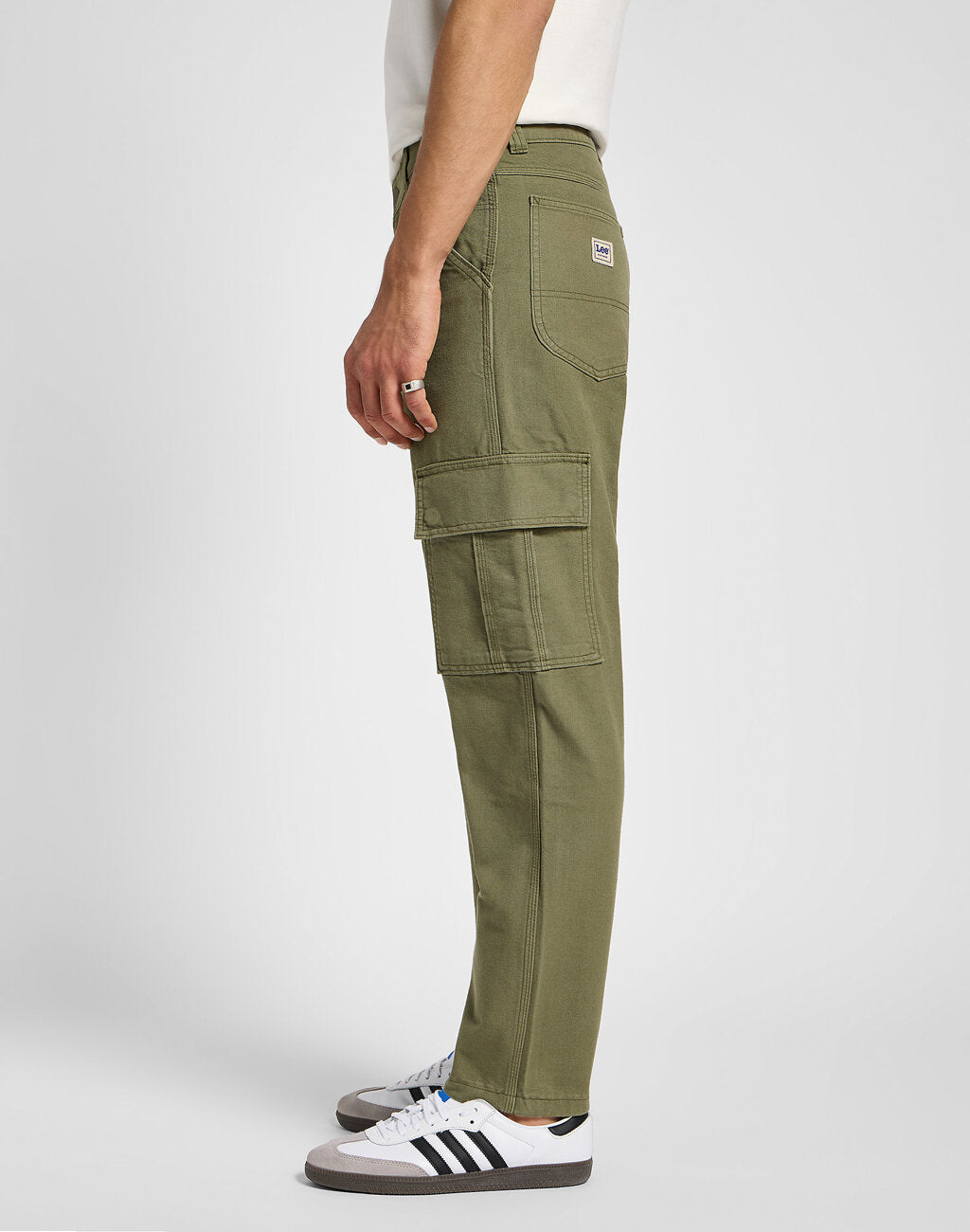 Męskie Spodnie Materiałowe Lee Cargo Pant Mercantile Green 112355782 L72K008526