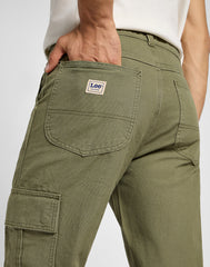 Męskie Spodnie Materiałowe Lee Cargo Pant Mercantile Green 112355782 L72K008526