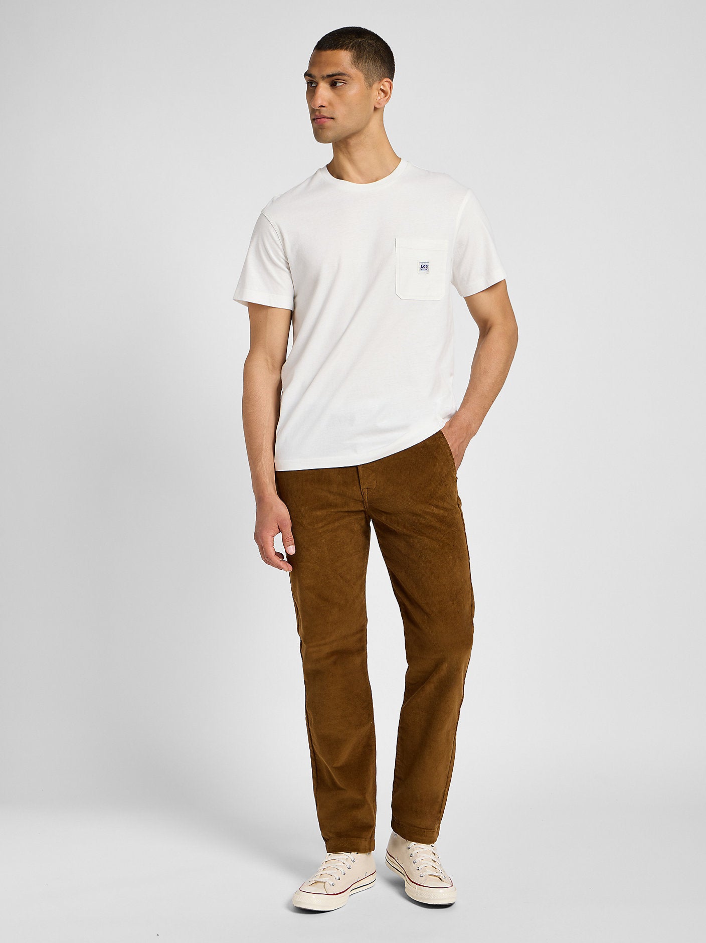 LEE MĘSKIE SPODNIE MATERIAŁOWE LEE REGULAR CHINO BUFFALO 112355777