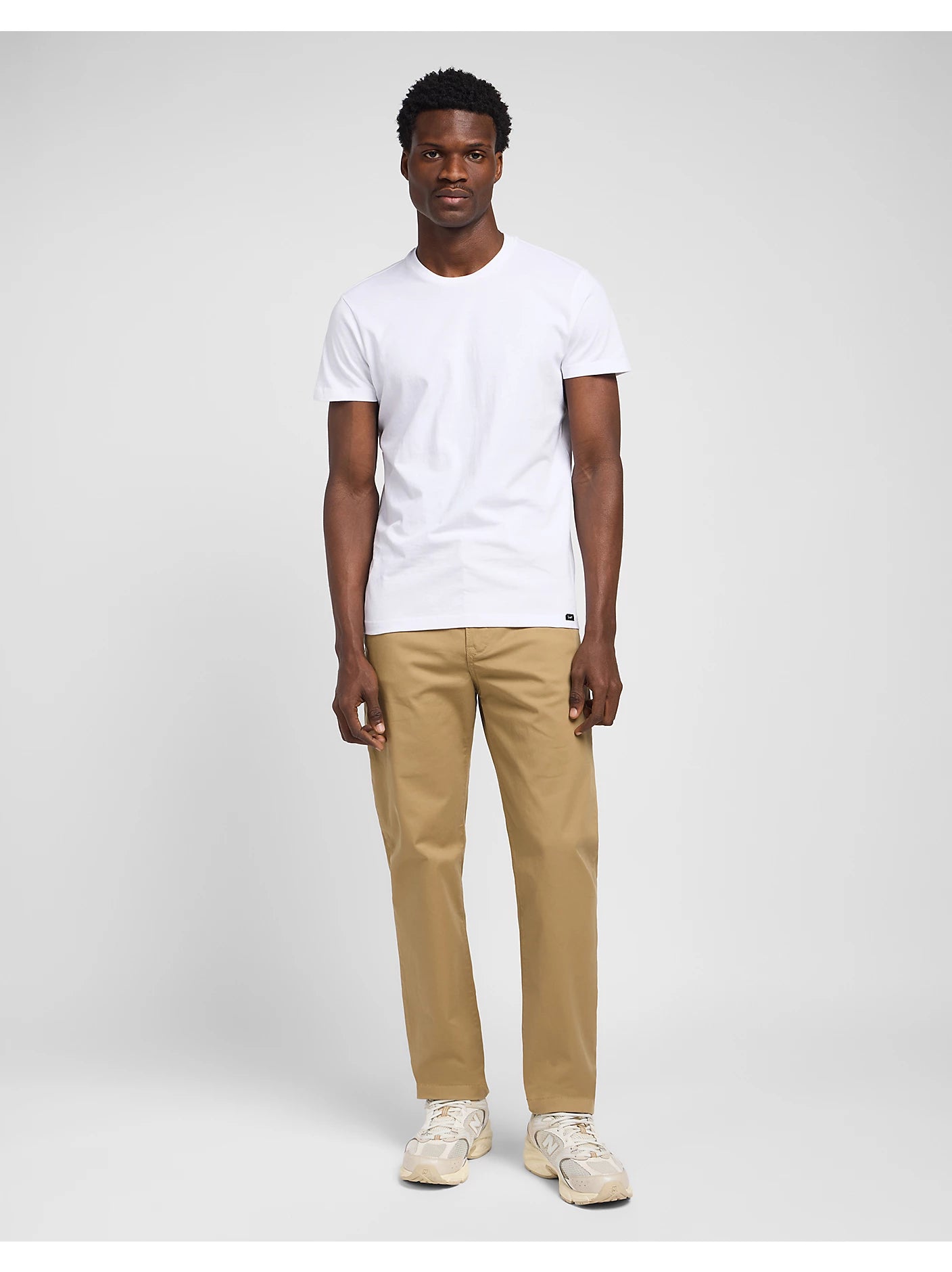 Męskie Spodnie Materiałowe Lee Regular Chino Clay L71FTY60 112145529