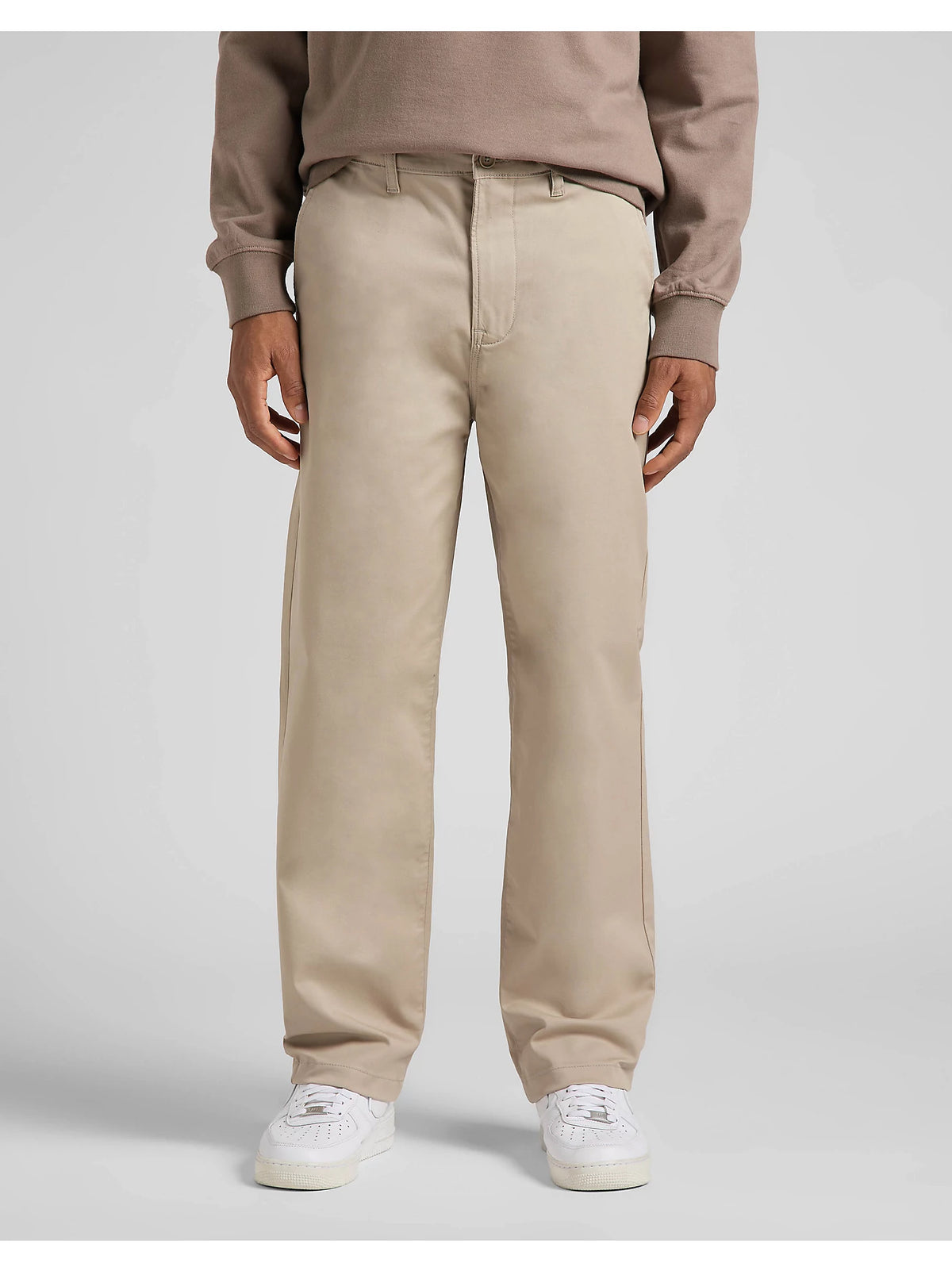 Męskie Spodnie Materiałowe Lee Relaxed Chino Stone L70XTY58 112145506
