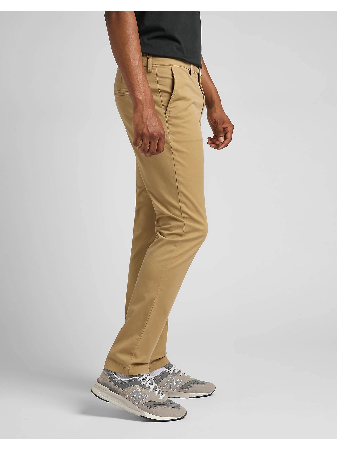 Męskie Spodnie Materiałowe Lee Slim Chino Clay L71LTY60 112324935
