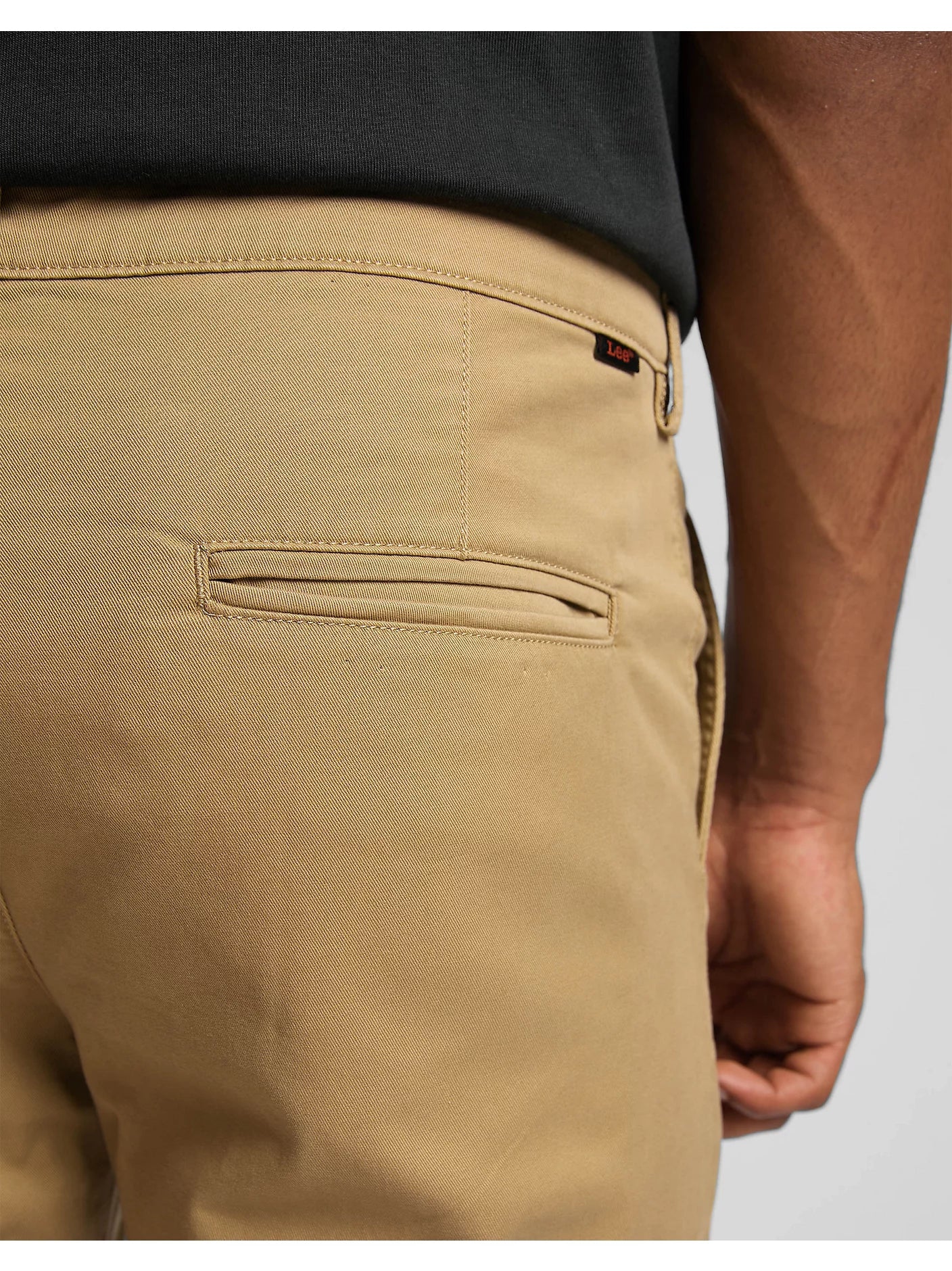 Męskie Spodnie Materiałowe Lee Slim Chino Clay L71LTY60 112324935