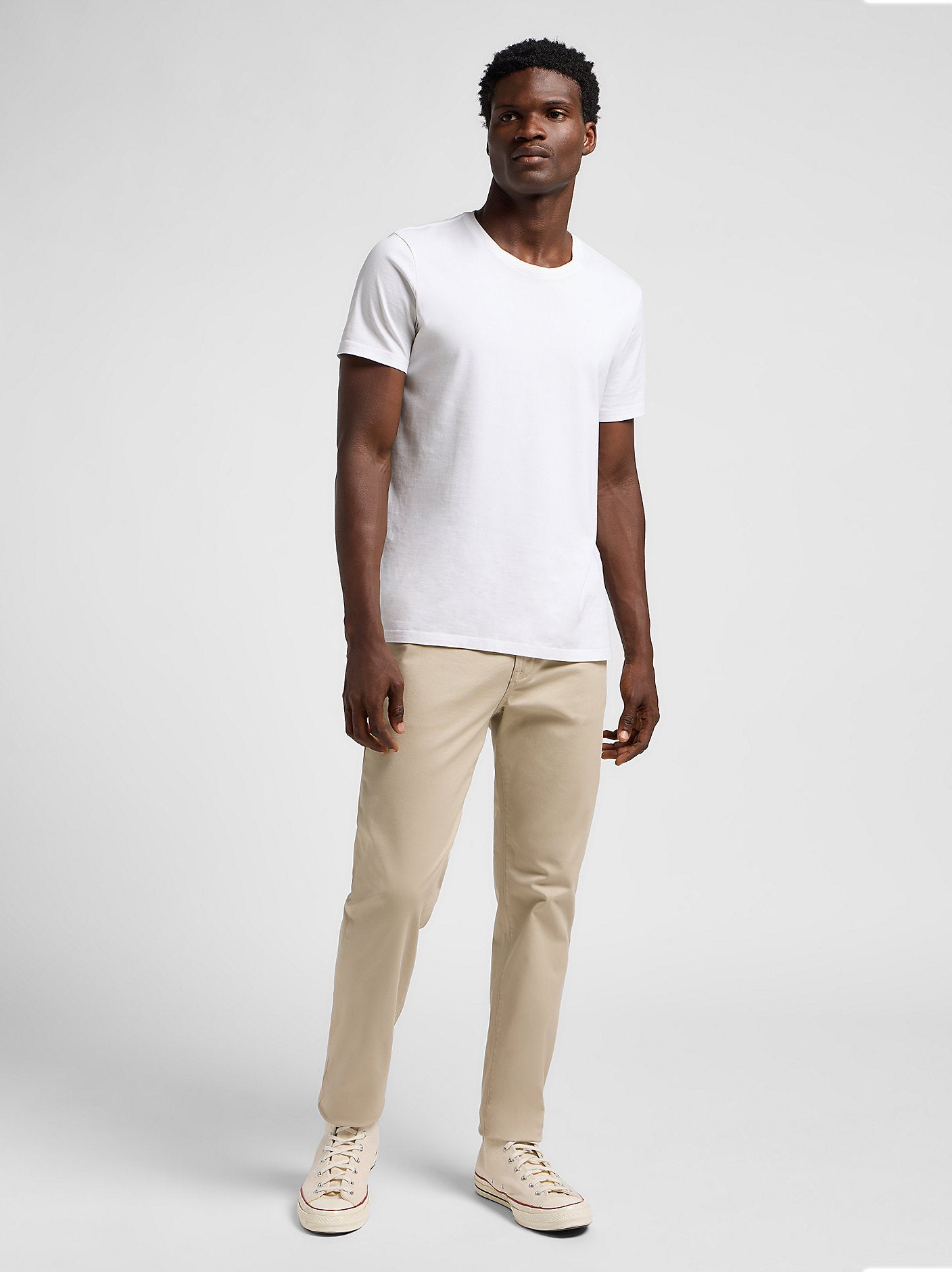 Męskie Spodnie Materiałowe Lee Slim Chino Stone 112342927