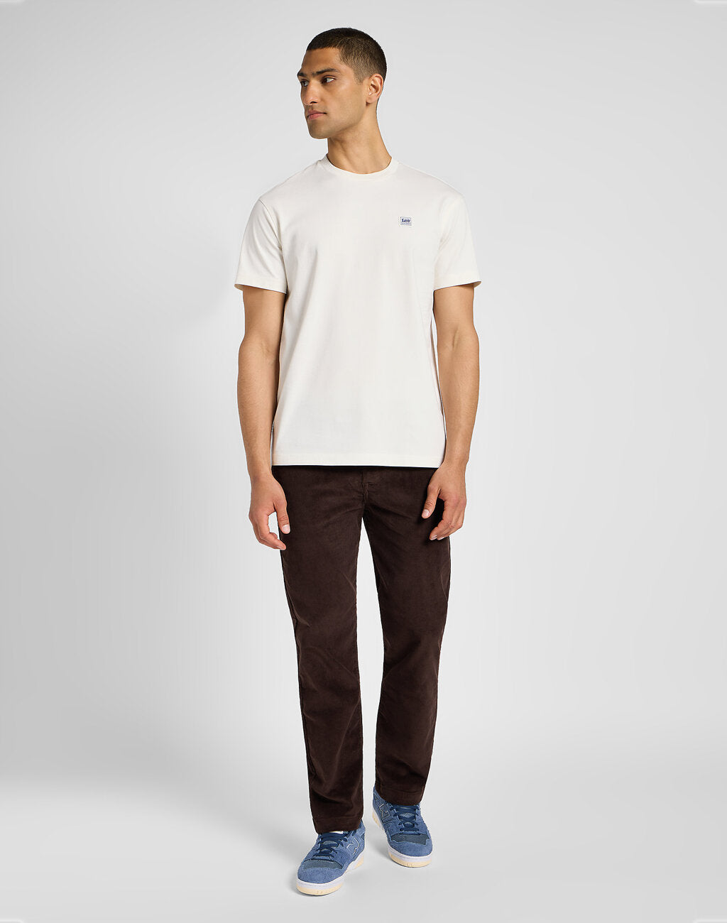 Męskie Spodnie Materiałowe Lee Regular Chino Espresso 112355776 L71F007765
