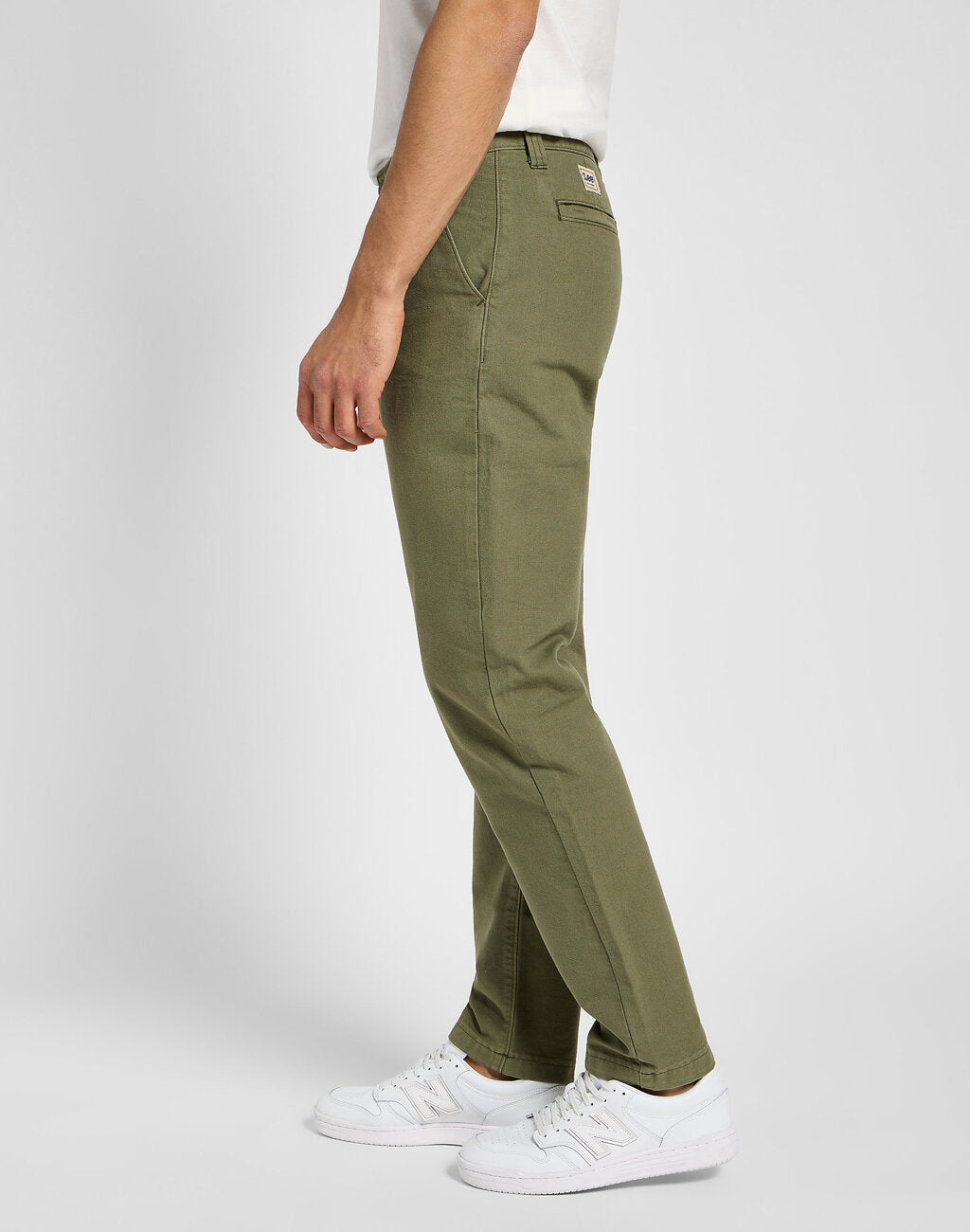 Męskie Spodnie Materiałowe Lee Relaxed Workwear Chino Mercantil Green 112355786 L78K008526