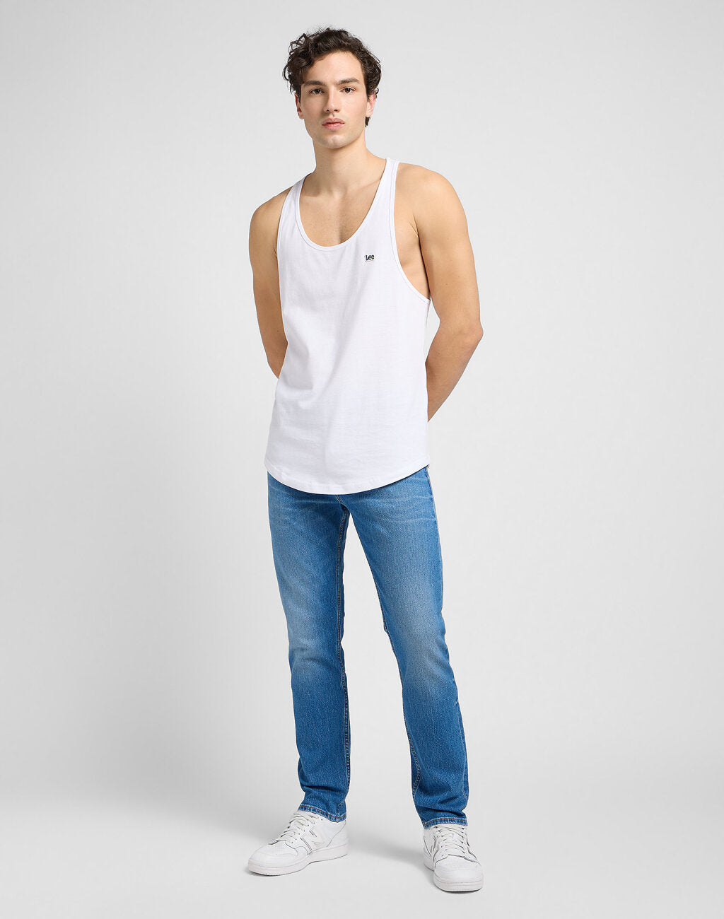 Męskie Spodnie Jeansowe Lee Rider Indigo Vintage 112346321 L701015994