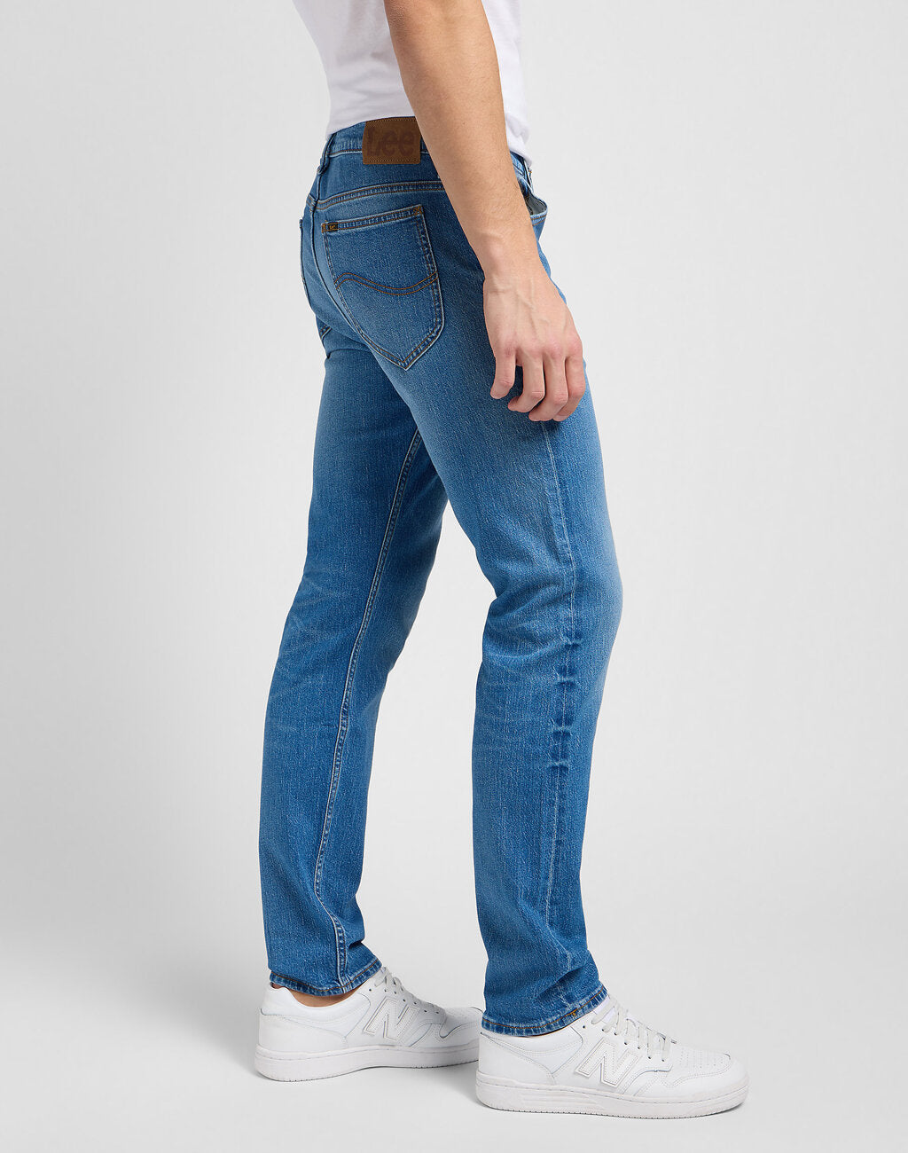 Męskie Spodnie Jeansowe Lee Rider Indigo Vintage 112346321 L701015994