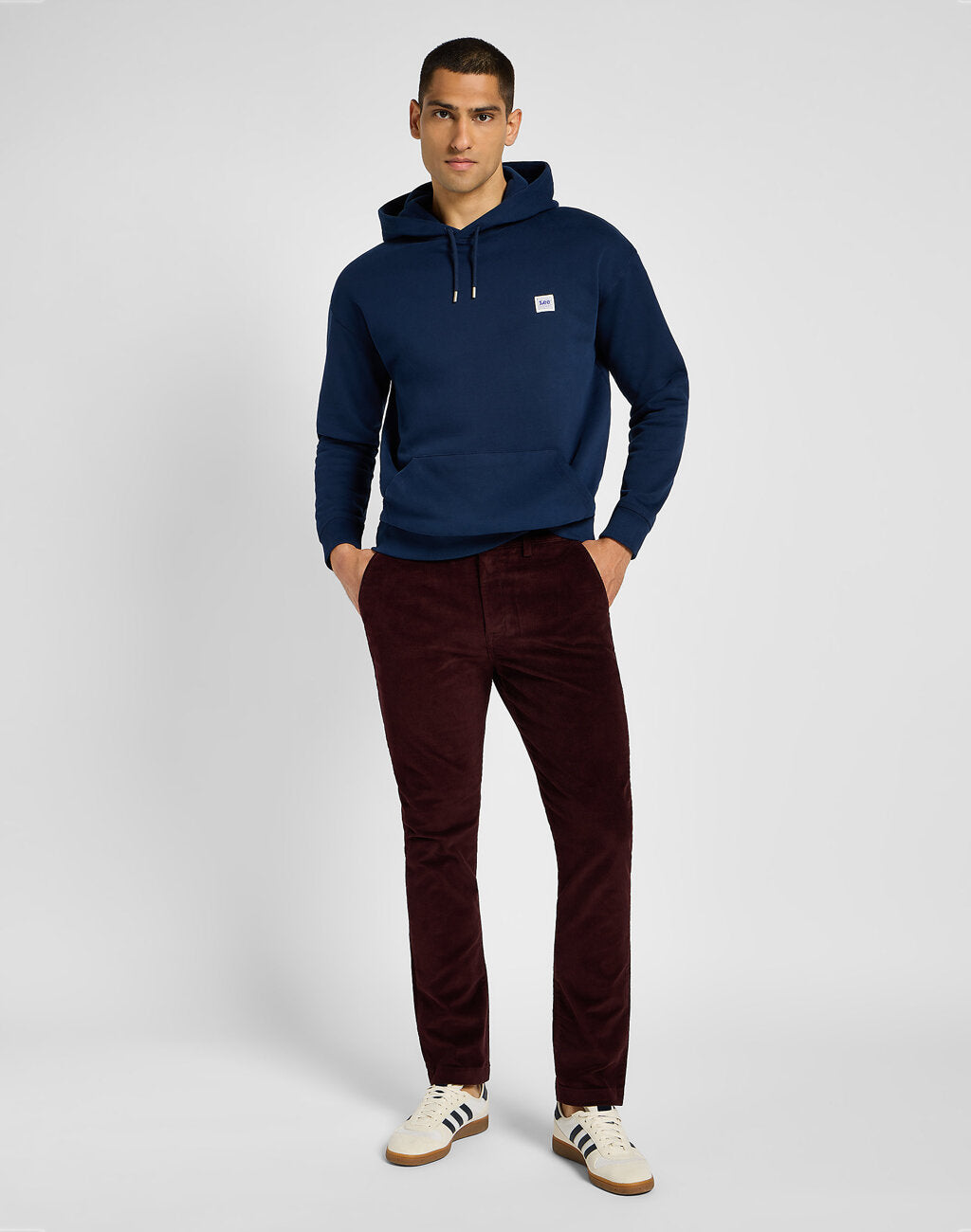 Męskie Spodnie Sztruksowe Lee Slim Chino Velvet Beet 112355773 L71l014782