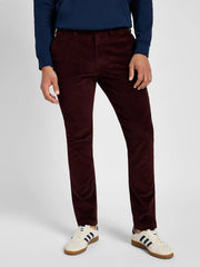 Męskie Spodnie Sztruksowe Lee Slim Chino Velvet Beet 112355773 L71l014782