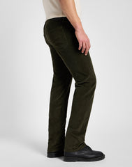 LEE MĘSKIE SPODNIE SZTRUKSOWE SZTRUKS DAREN ZIP FLY OLIVE NIGHT 112355816 L707016192