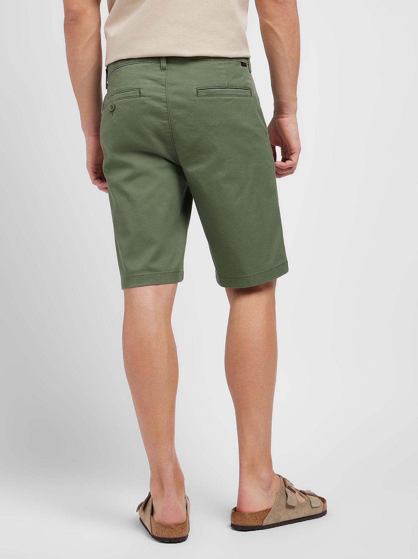 Męskie Szorty Materiałowe Lee Regular Chino Short Olive Grove 112351272