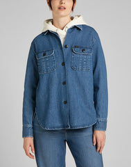 LEE OVERSHIRT DAMSKA KOSZULA JEANSOWA WASHED NOVA L54IOMQU 112140273