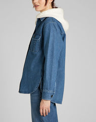 LEE OVERSHIRT DAMSKA KOSZULA JEANSOWA WASHED NOVA L54IOMQU 112140273