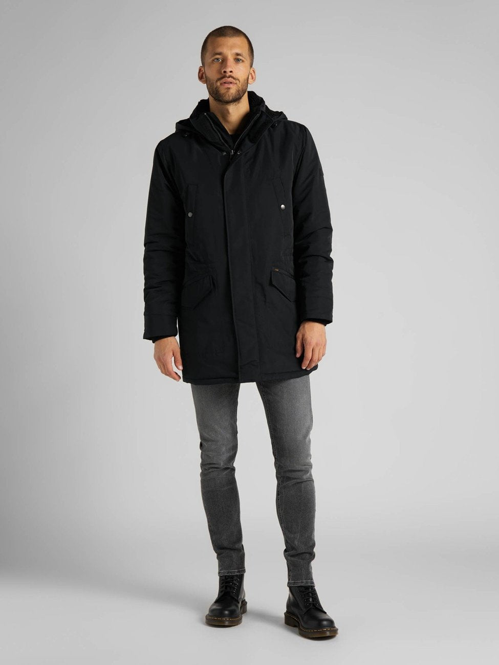 LEE PARKA BLACK L87ZMK01 112122983