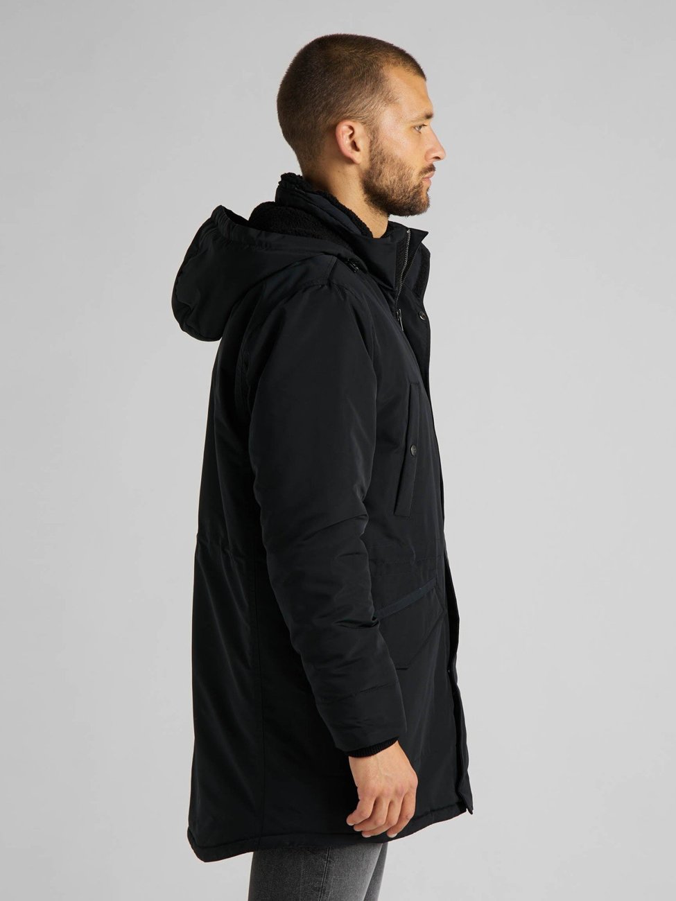 LEE PARKA BLACK L87ZMK01 112122983