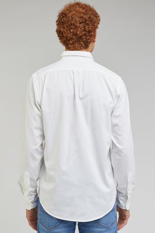 Koszula Elegancka Męska Lee Patch Shirt Bright White 112349052 LL37016738