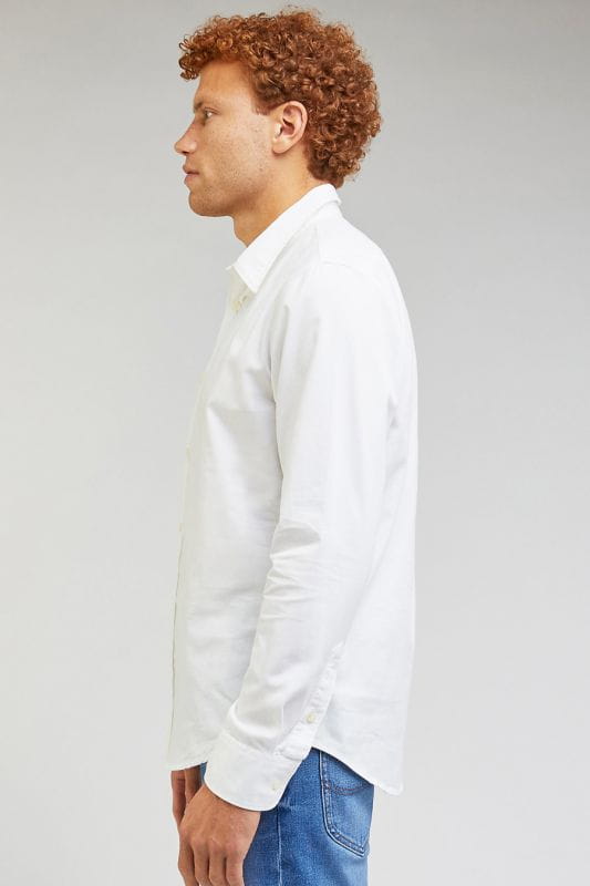 Koszula Elegancka Męska Lee Patch Shirt Bright White 112349052 LL37016738