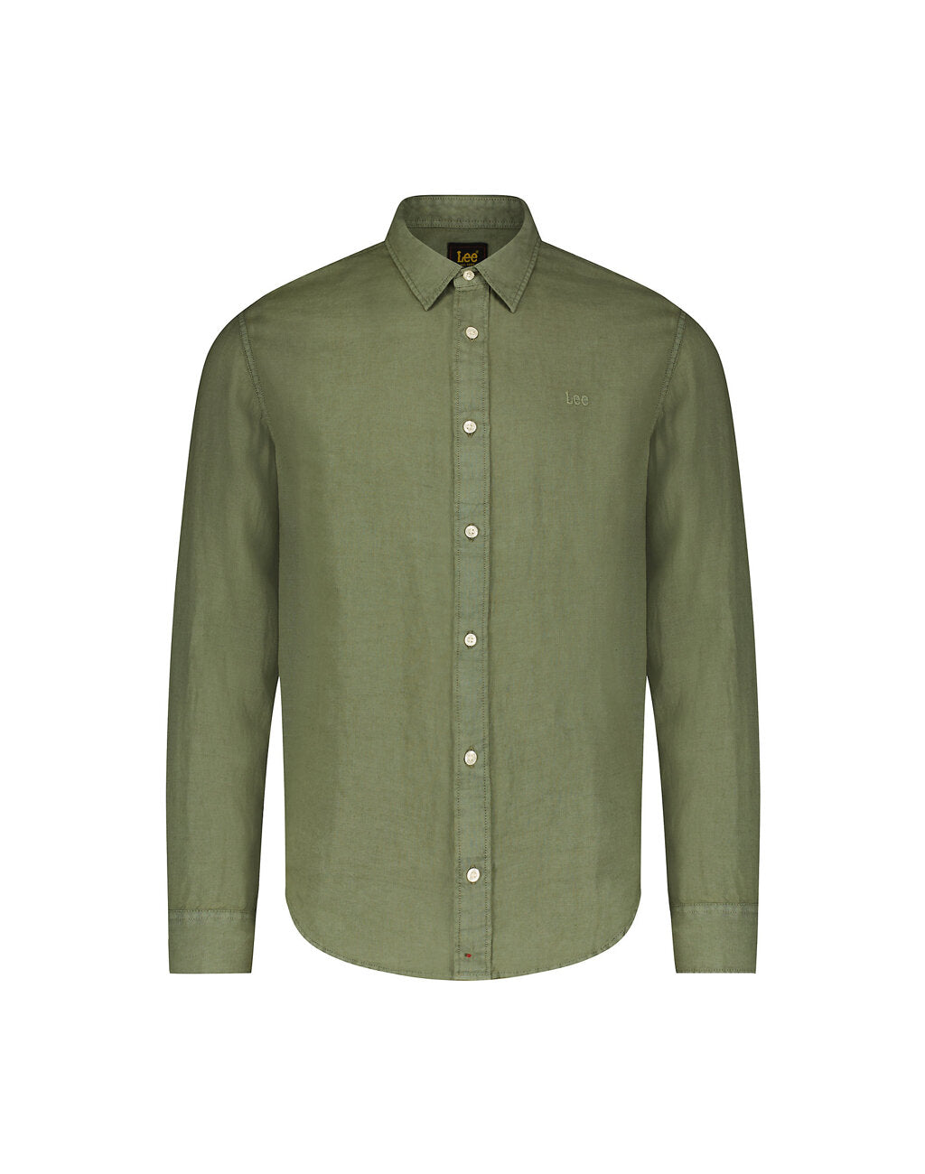 Lee Patch Shirt Męska Koszula Elegancka Logo Olive Grove 112350072 LL37045022