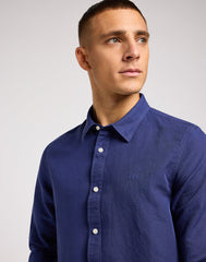 Lee Patch Shirt Męska Koszula Elegancka Medieval Blue 112349964 LL37012041
