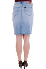 LEE PENCIL SKIRT DAMSKA SPÓDNICA JEANSOWA PALE RIDER L38GRKXS 112108203