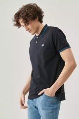 LEE PIQUE POLO MĘSKIE POLO KRÓTKI RĘKAW BLACK L61ARL01 112113687