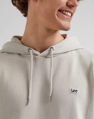 Lee Plain Hoodie Męska Bluza Foggy Gray L80YFWA14 112331441