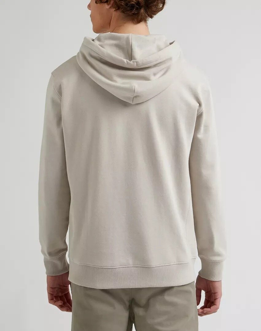 Lee Plain Hoodie Męska Bluza Foggy Gray L80YFWA14 112331441