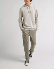Lee Plain Hoodie Męska Bluza Foggy Gray L80YFWA14 112331441