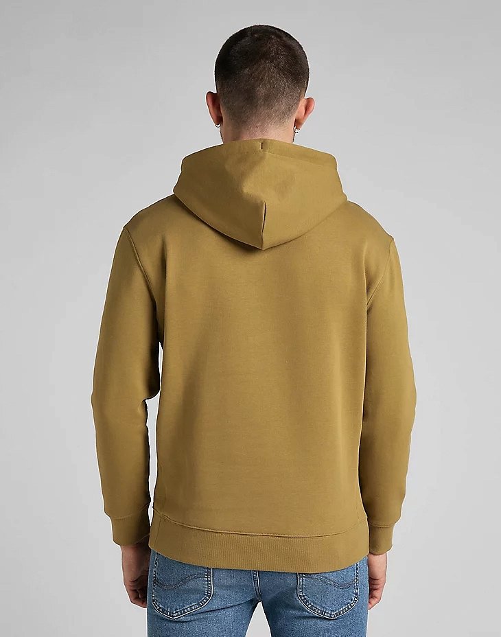 Bluza Klasyczna Męska Lee Plain Hoodie Logo Kaptur Ammonite L80YRY85 112321576