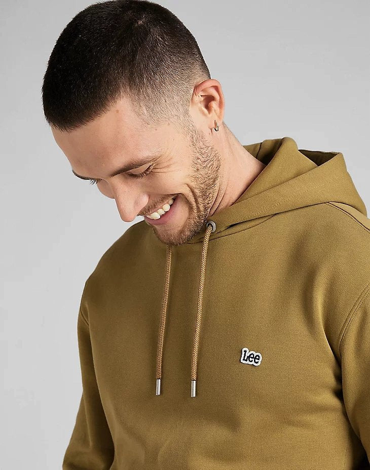 Bluza Klasyczna Męska Lee Plain Hoodie Logo Kaptur Ammonite L80YRY85 112321576