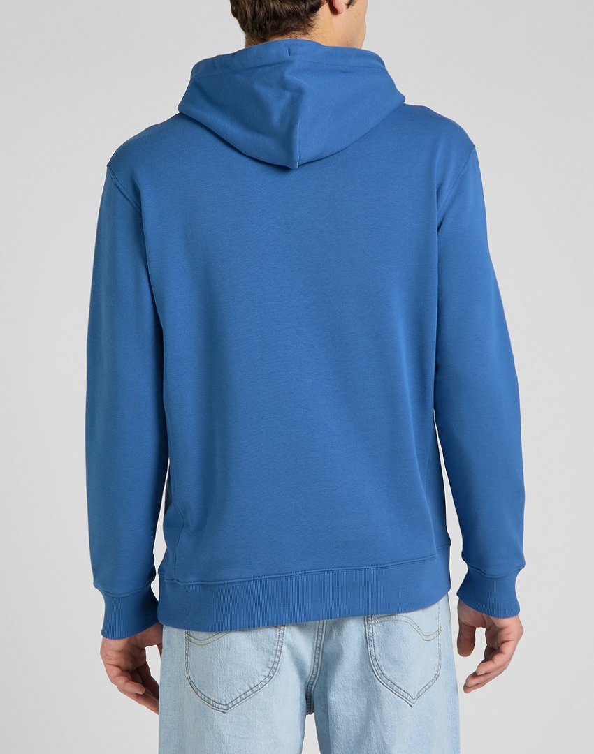 LEE PLAIN HOODIE MĘSKA BLUZA Z KAPTUREM BLUE UNION L80YSPUF 112145595