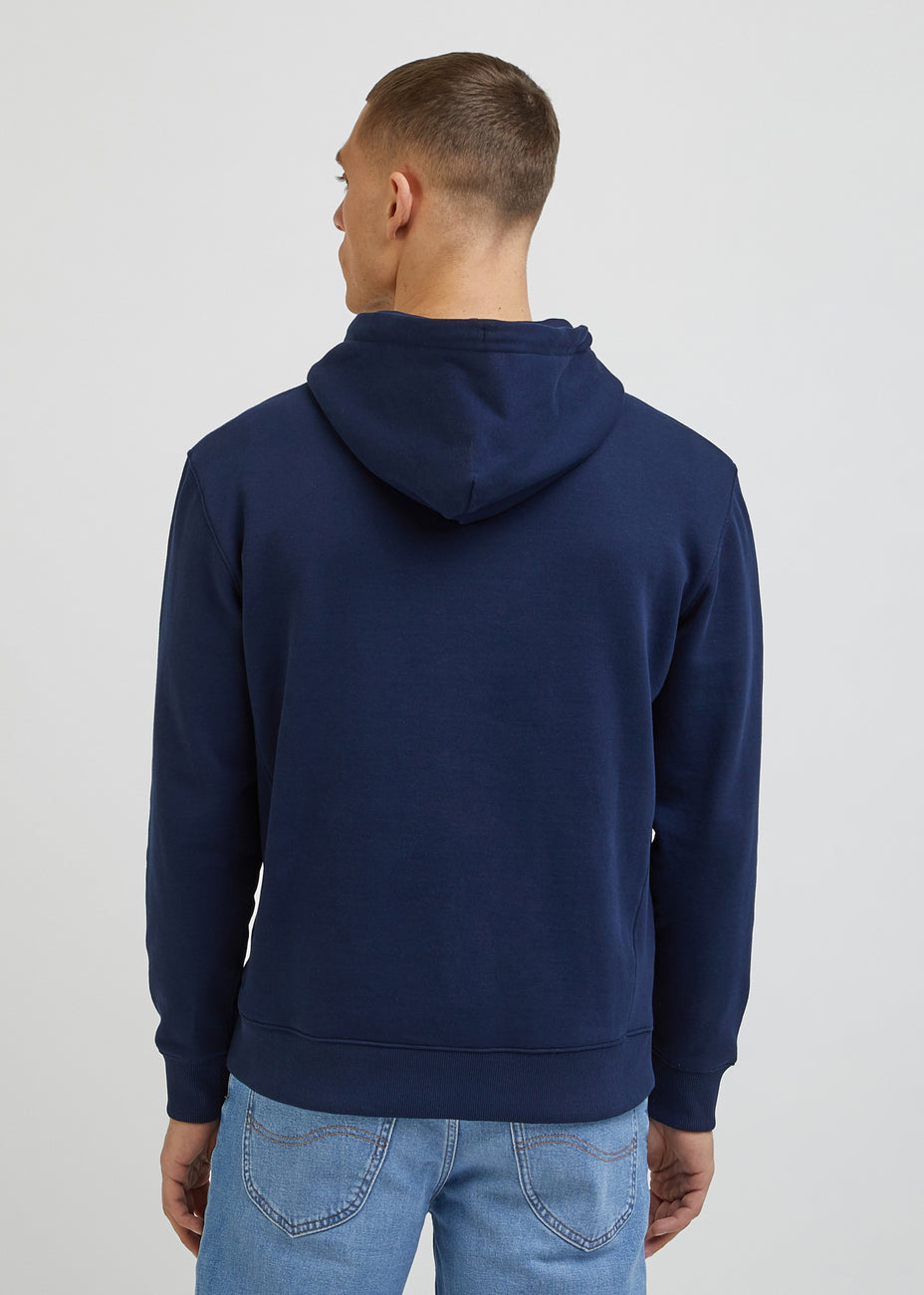 Bluza Z Kapturem Męska Lee Plain Hoodie Emperor Navy L80YRFA67