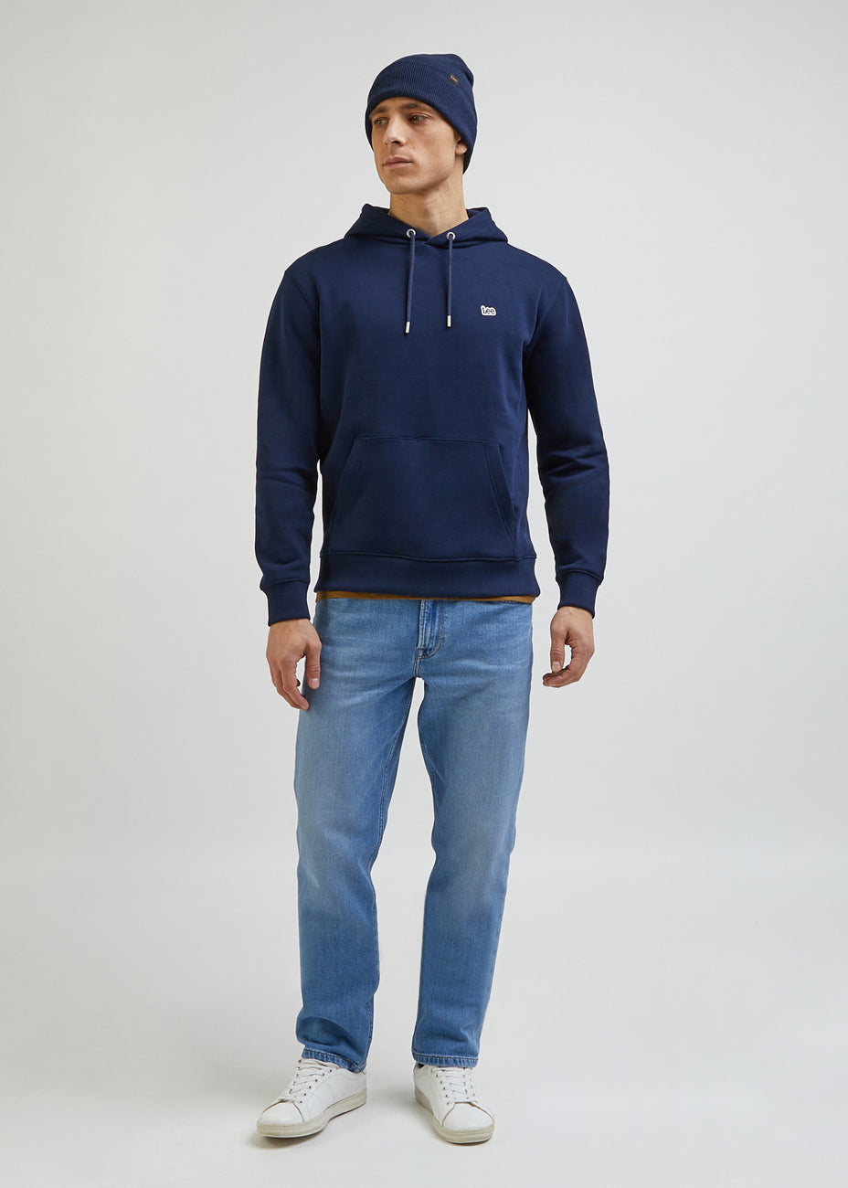 Bluza Z Kapturem Męska Lee Plain Hoodie Emperor Navy L80YRFA67