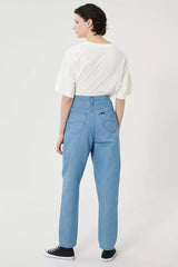 LEE PLEATED STELLA TAPER DAMSKIE SPODNIE JEANSOWE JEANSY LIGHT LINNEN L30VNBYK 112106839