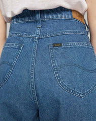 LEE PLEATED STELLA TAPER DAMSKIE SPODNIE JEANSOWE WASHED NOVA L30VOMQU 112139822