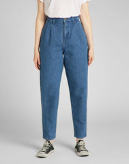 LEE PLEATED STELLA TAPER DAMSKIE SPODNIE JEANSOWE WASHED NOVA L30VOMQU 112139822