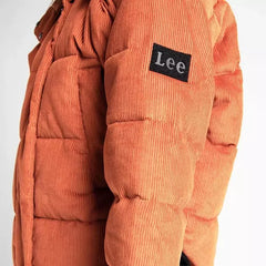 LEE PUFFER JACKET DAMSKA KURTKA SZTRUKSOWA BURNT OCRA L56VMGOM 112113113