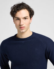 Lee Raglan Crew Knit Męski Sweter Sky Blue L83PKHHY 112321587