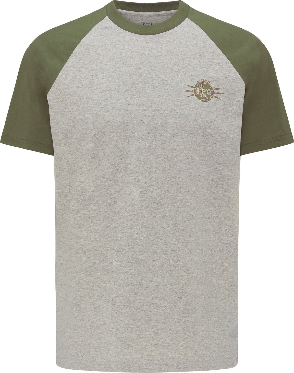 LEE RAGLAN LOGO TEE GREY MELE L61WFE37 112114079