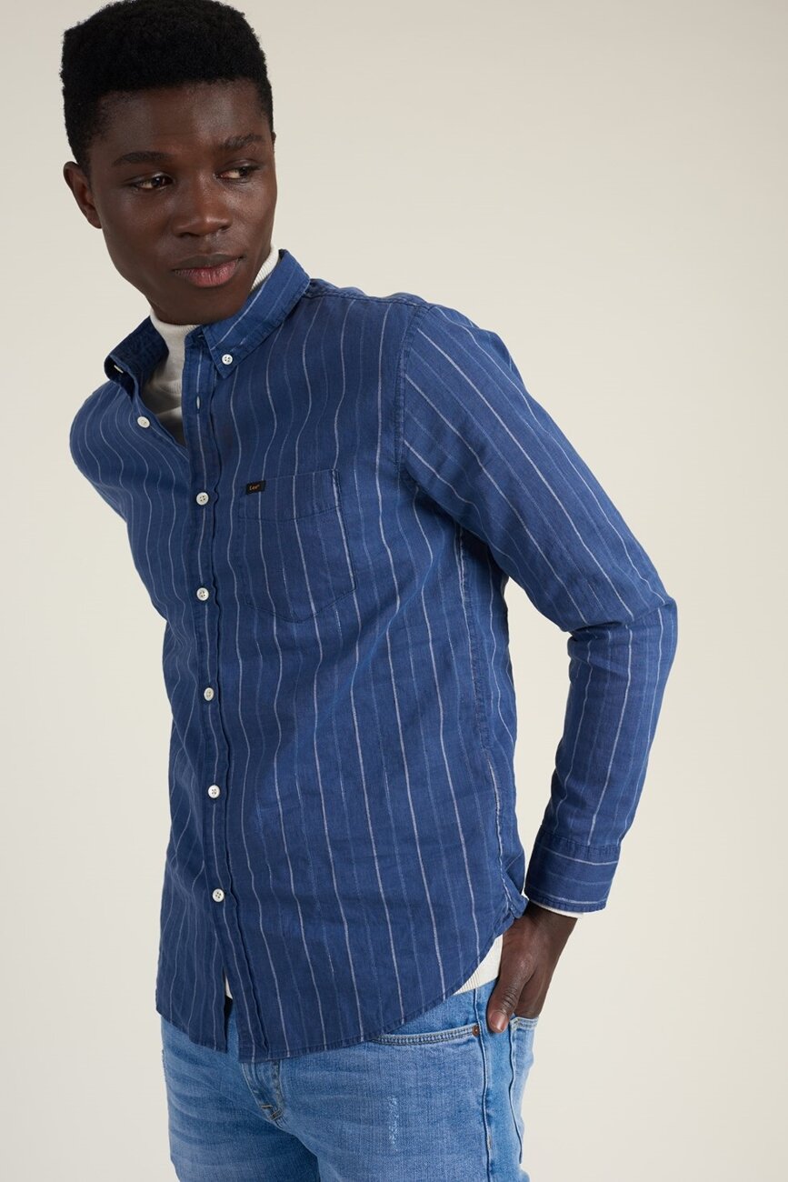 LEE REFINED BUTTON DOWN BLUEPRINT L882HLLH 112123589