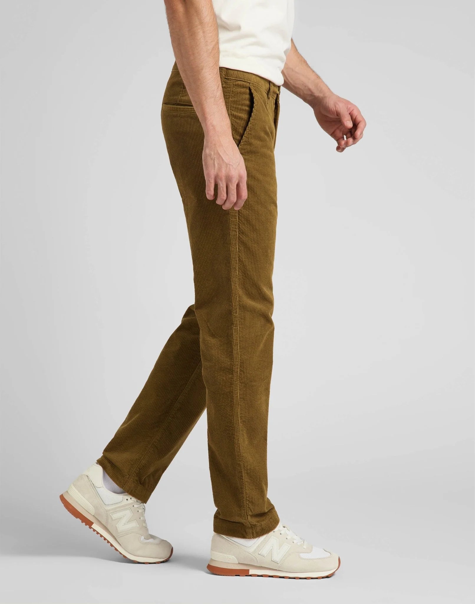 LEE REGULAR CHINO MĘSKIE SPODNIE MATERIAŁOWE MATERIAŁ TUMBLEWEED L71FQEDH 112321616